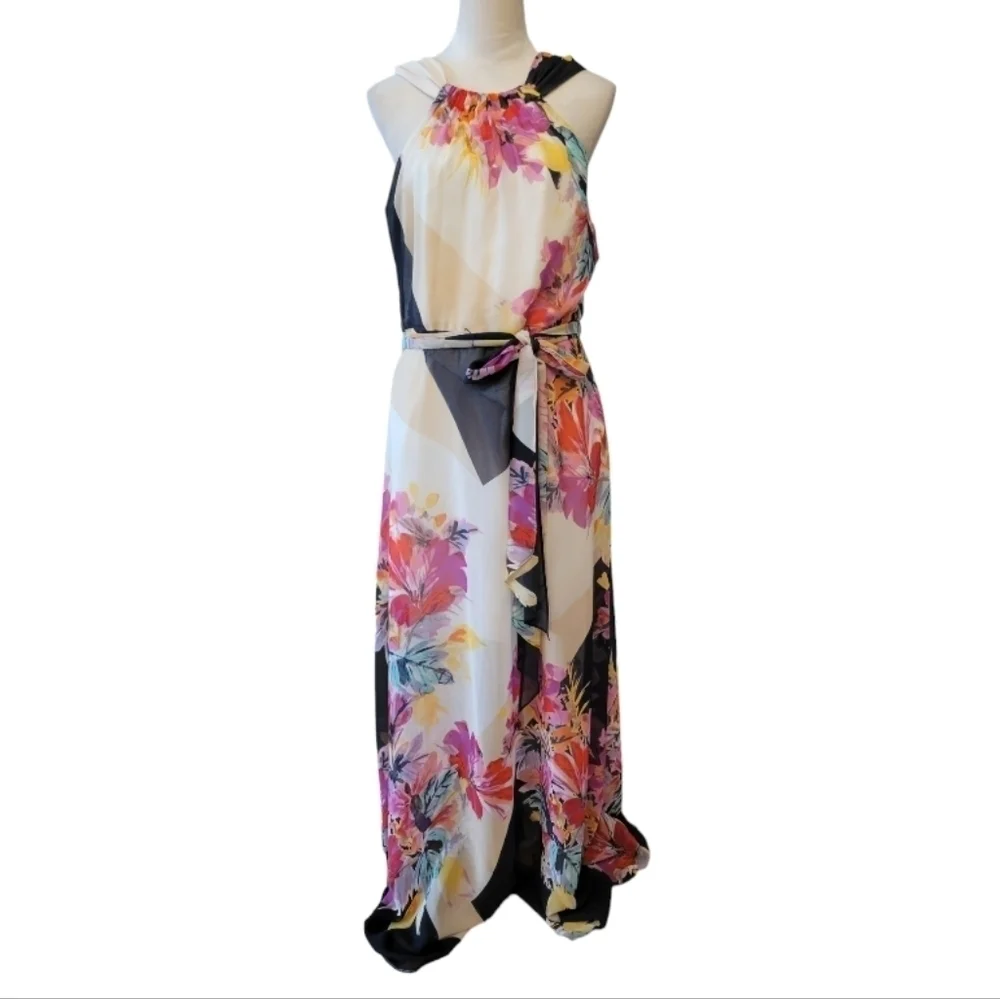 Muse Halter Neck Maxi Dress Size 16‎